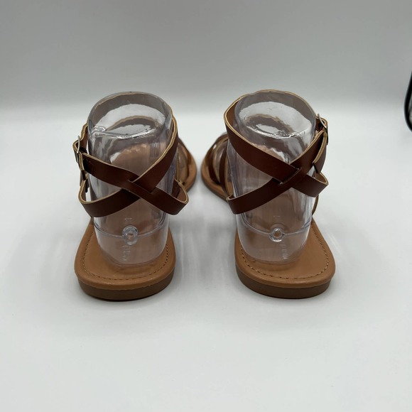 Madden Girl Stance Sandal Cognac Size 6 - Picture 4 of 6
